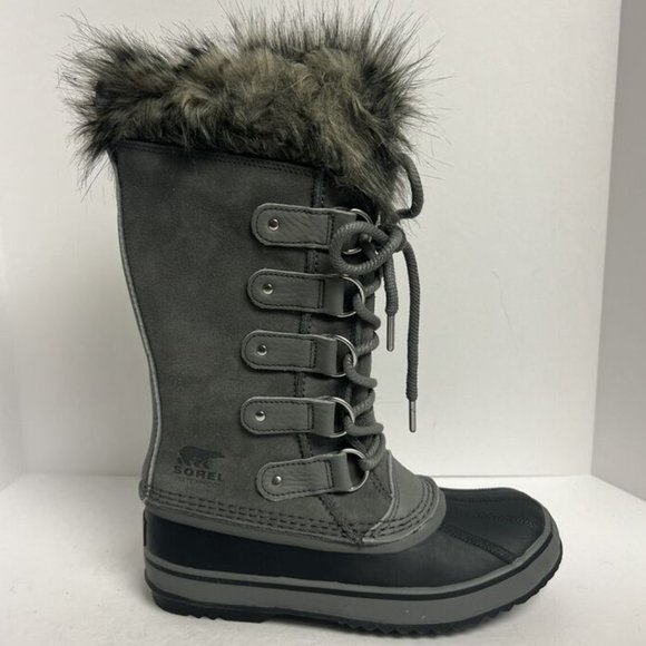 Sorel Women's Joan Of Arctic Waterproof Winter Boots Gray, Size 9.5 M